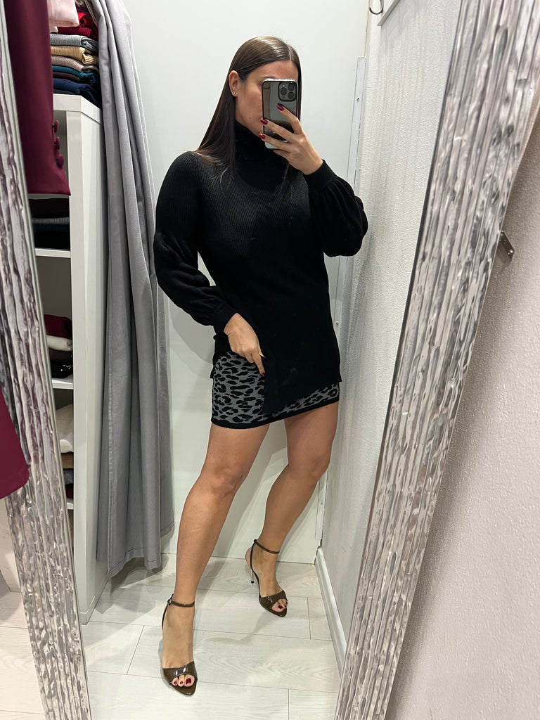 🚨HaveOne•Maxi dolcevita abitino arricci maniche•Più colori