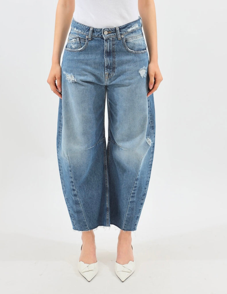 HaveOne•Jeans banana Barbara con rotture