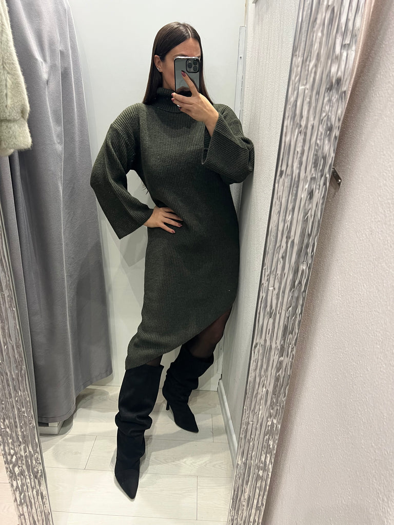 KONTATTO•Abito dolcevita finale obliquo•Più colori