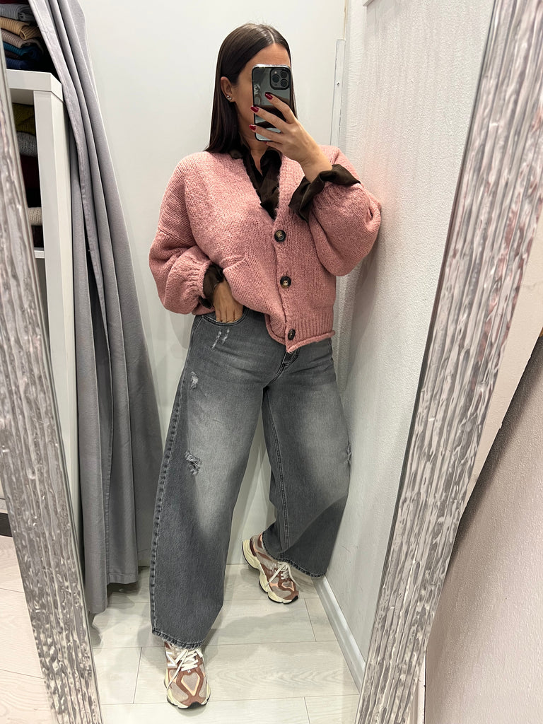 HaveOne•Cardigan over con manica palloncino•Più colori