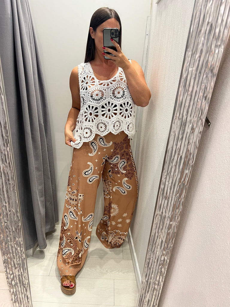 MSS💥HaveOne•Top canotta maglia crochet•Più colori