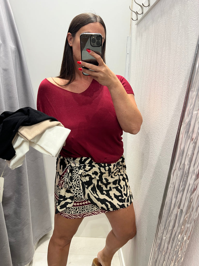 🚨KONTATTO•Maglia V fine viscosa•Più colori