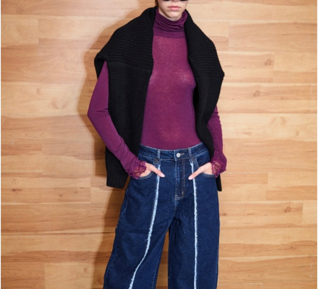 LUMINA•Dolcevita cashmere touch Bordeaux