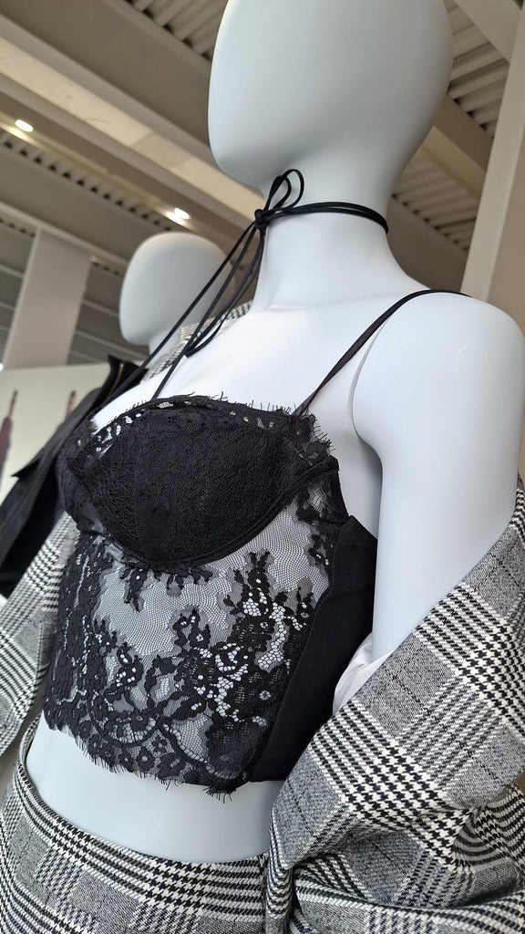 IMPERIAL•Top bustino nero Garçon