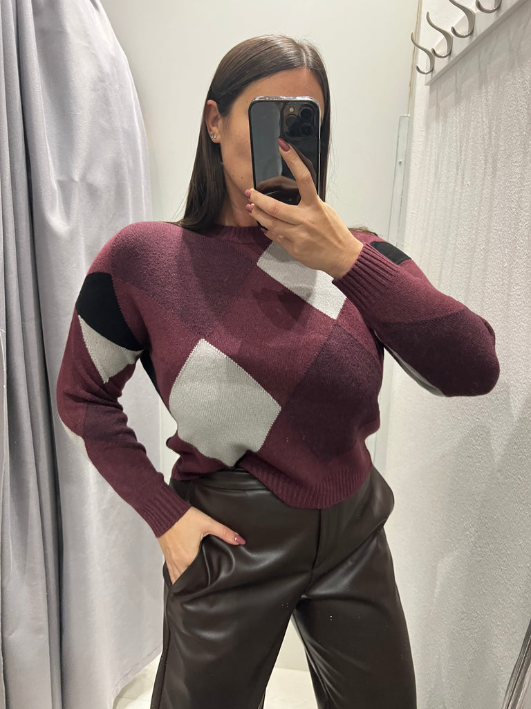 Susy Mix•Maglioncino scatoletta rombi•Più colori