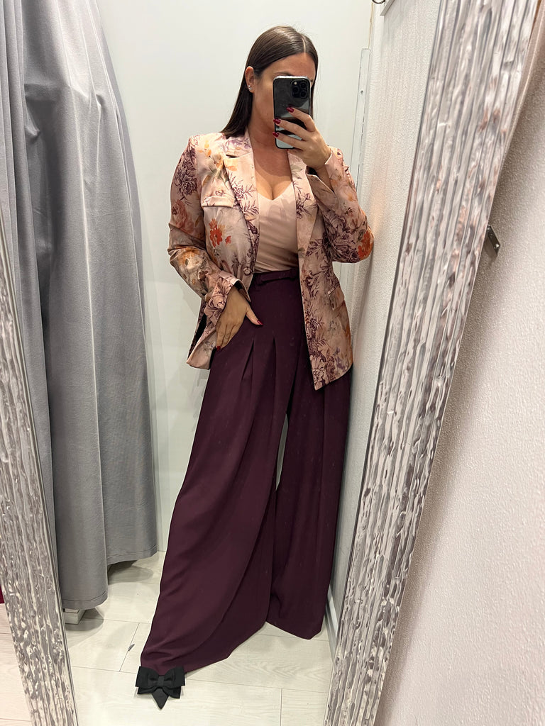 IMPERIAL•Pantalone best palazzo prugna