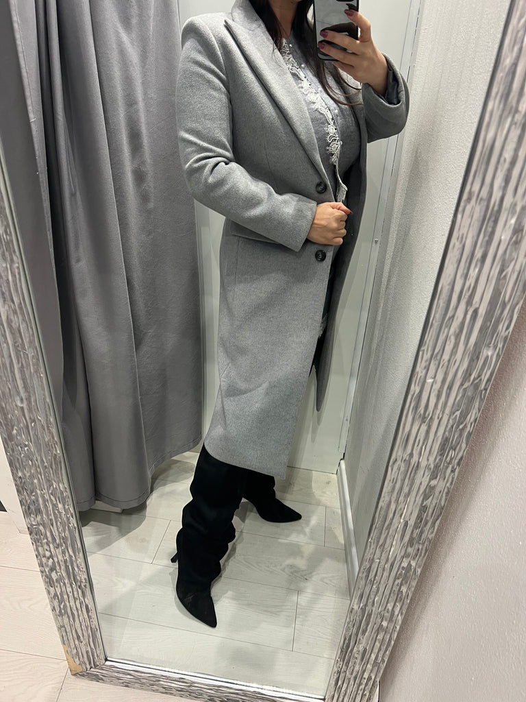 IMPERIAL•Cappotto grigio monopetto