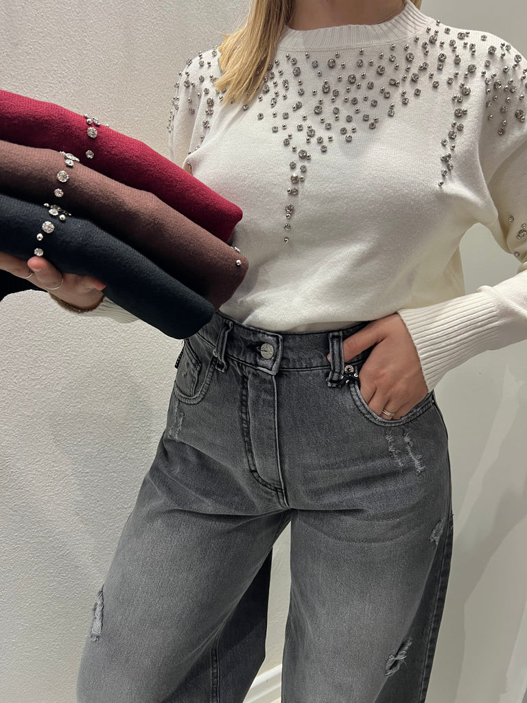 HaveOne•Jeans Bella grigio slavato
