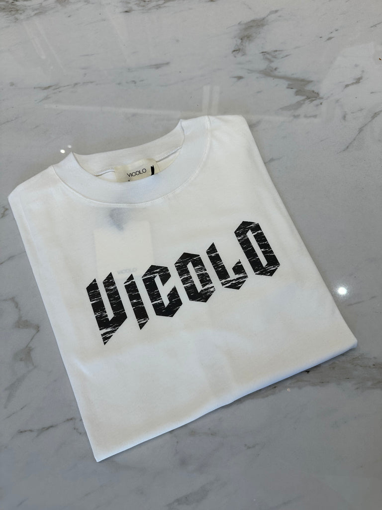 ViCOLO•T-shirt over scritta ViCOLO