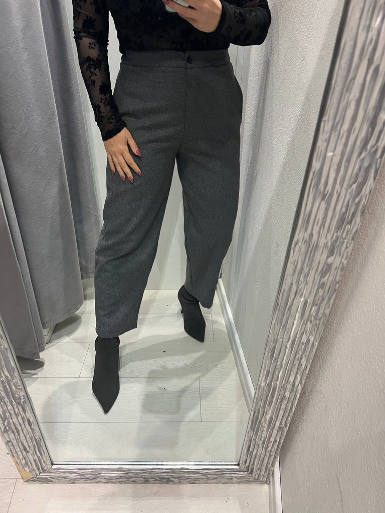 ViCOLO•Pantalone basic flanella grigio