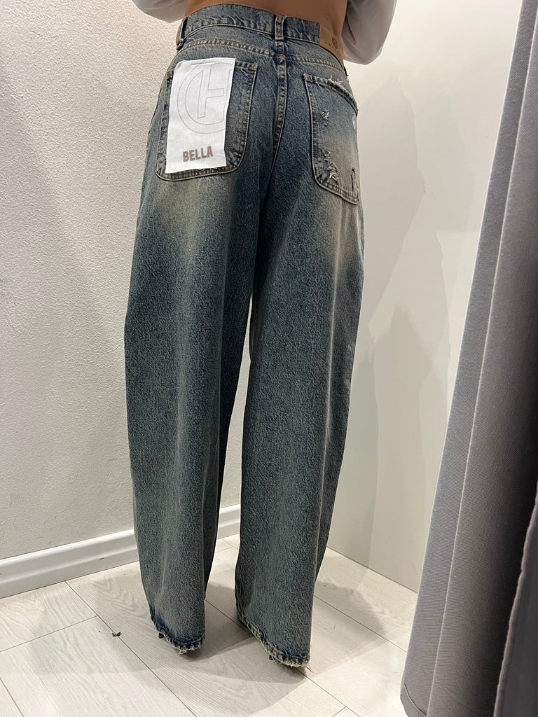 HaveOne•Jeans Bella lavaggio thè strass