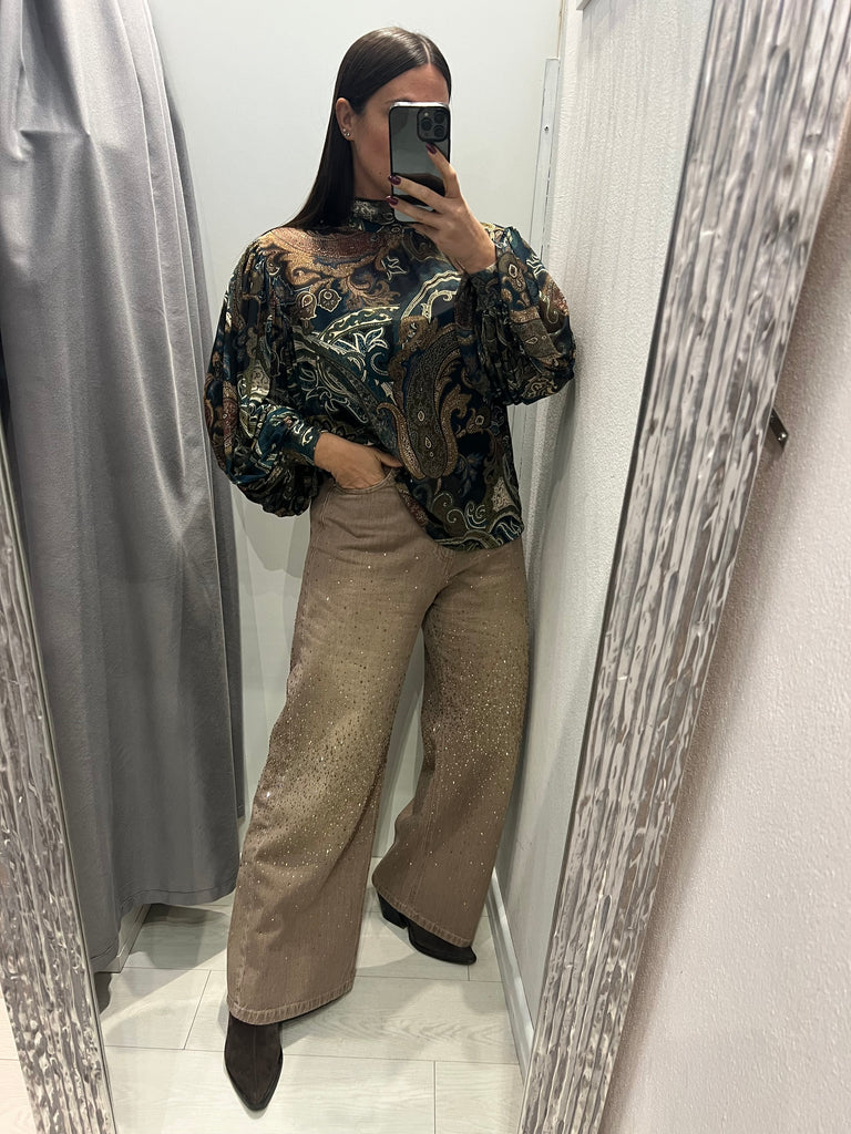 HaveOne•Jeans Amelie strass