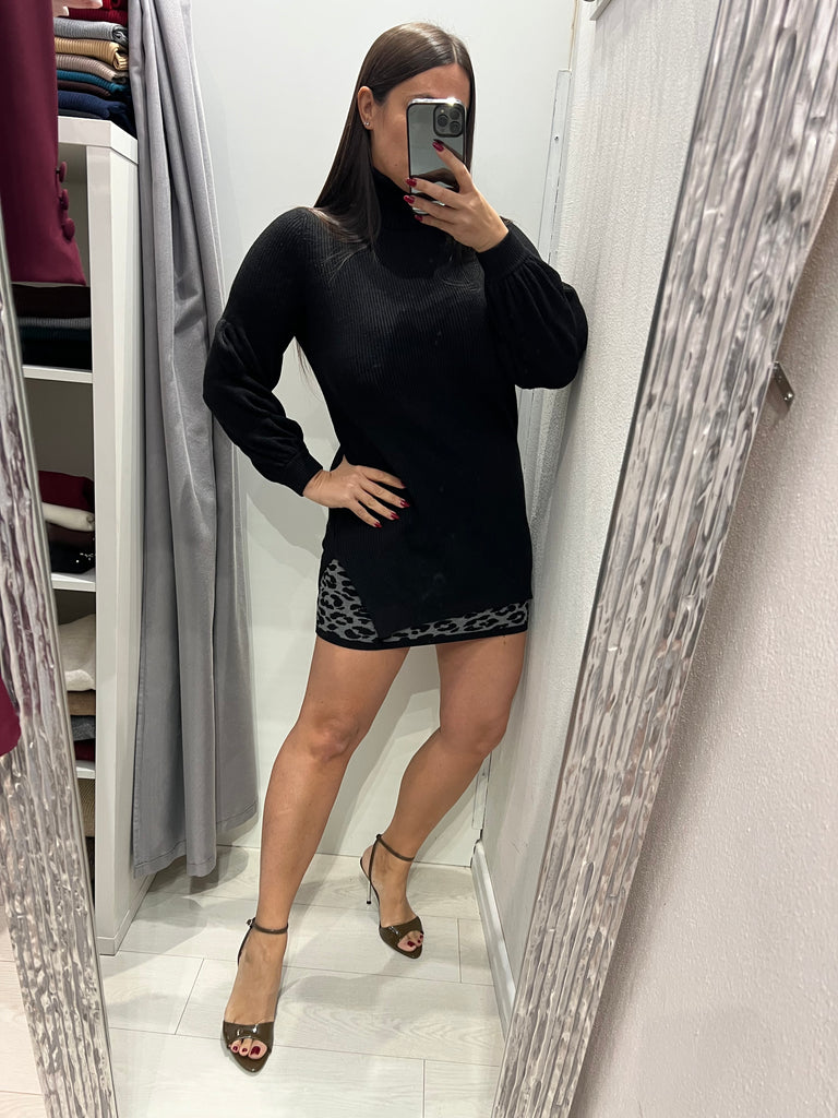 🚨HaveOne•Maxi dolcevita abitino arricci maniche•Più colori