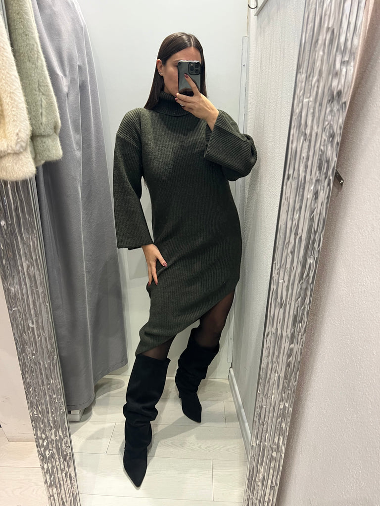 KONTATTO•Abito dolcevita finale obliquo•Più colori