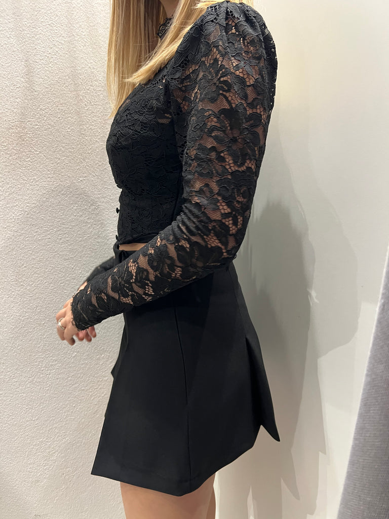 IMPERIAL•Gonna pieghe nero