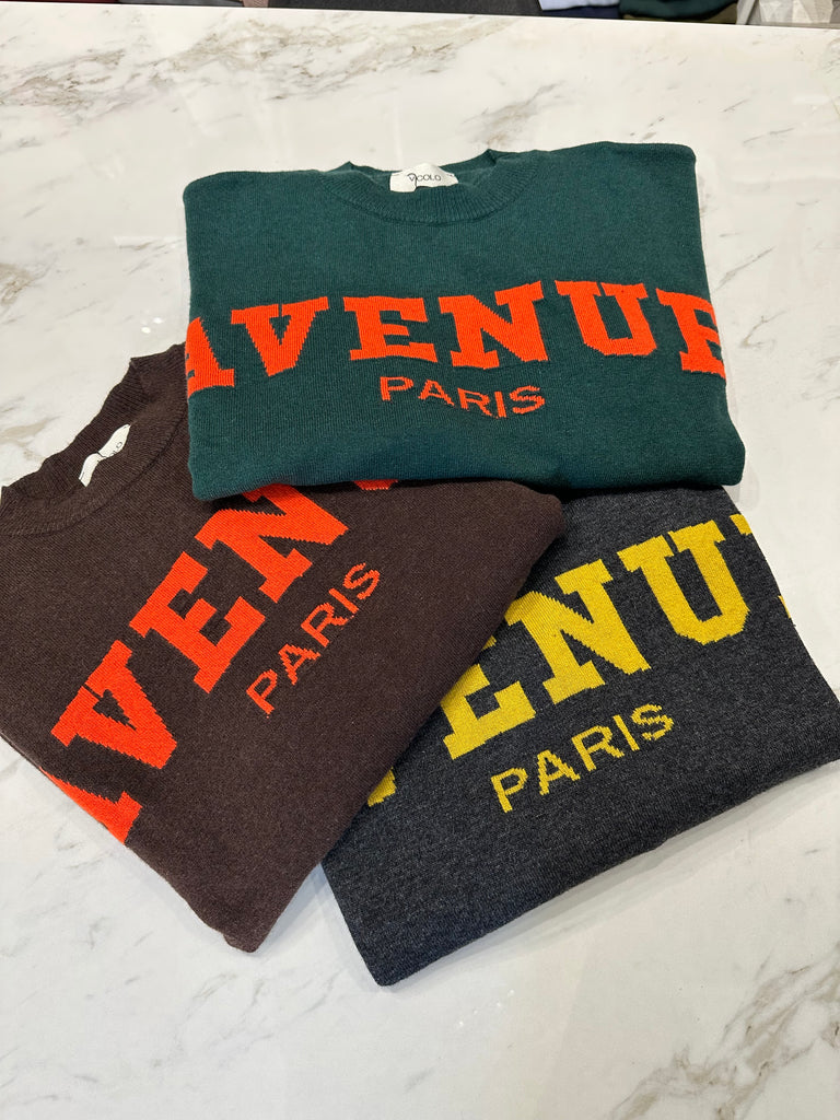 ViCOLO•Maglione cashmere AVENUE PARIS•Più colori