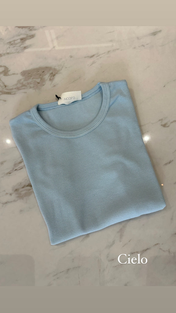 EVER ViCOLO•T-shirt a costine•Più colori