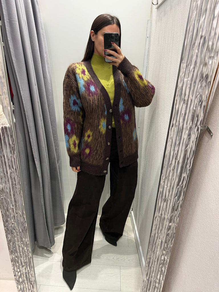 HaveOne•Pantalone Bella moro costina di velluto