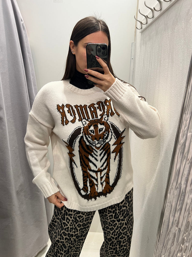 BLK30 HaveOne•Maglione over tigre Dreamer