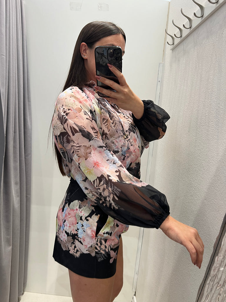 🚨KONTATTO•Completo Zimmer camicia+pantaloncino base nera