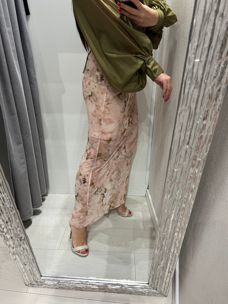 HaveOne•Gonna tulle stampa floreale