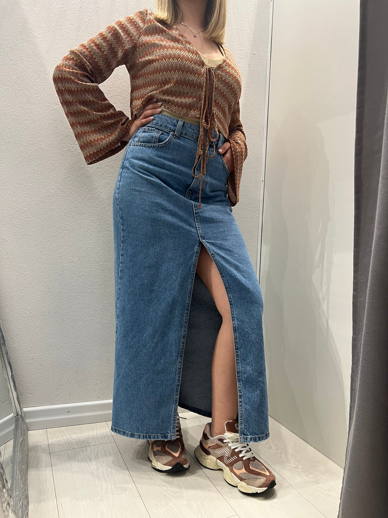 MSS💥ViCOLO•Gonna lunga in jeans jodie