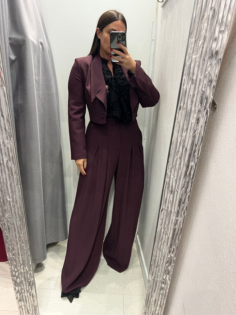 IMPERIAL•Pantalone best palazzo prugna