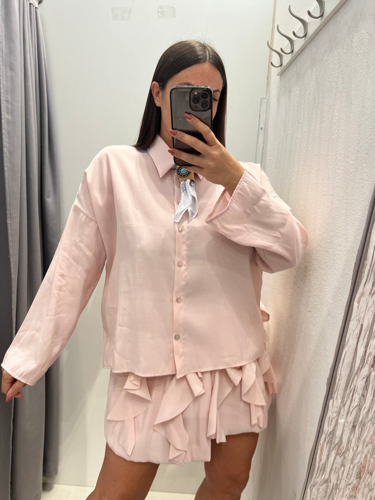 MSS💥HaveOne•Camicia rosa con bandana