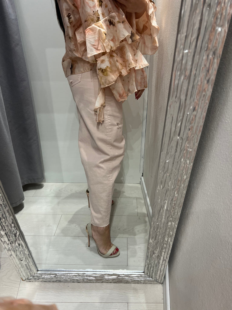 HaveOne•Jeans pantalone Barbara rosa