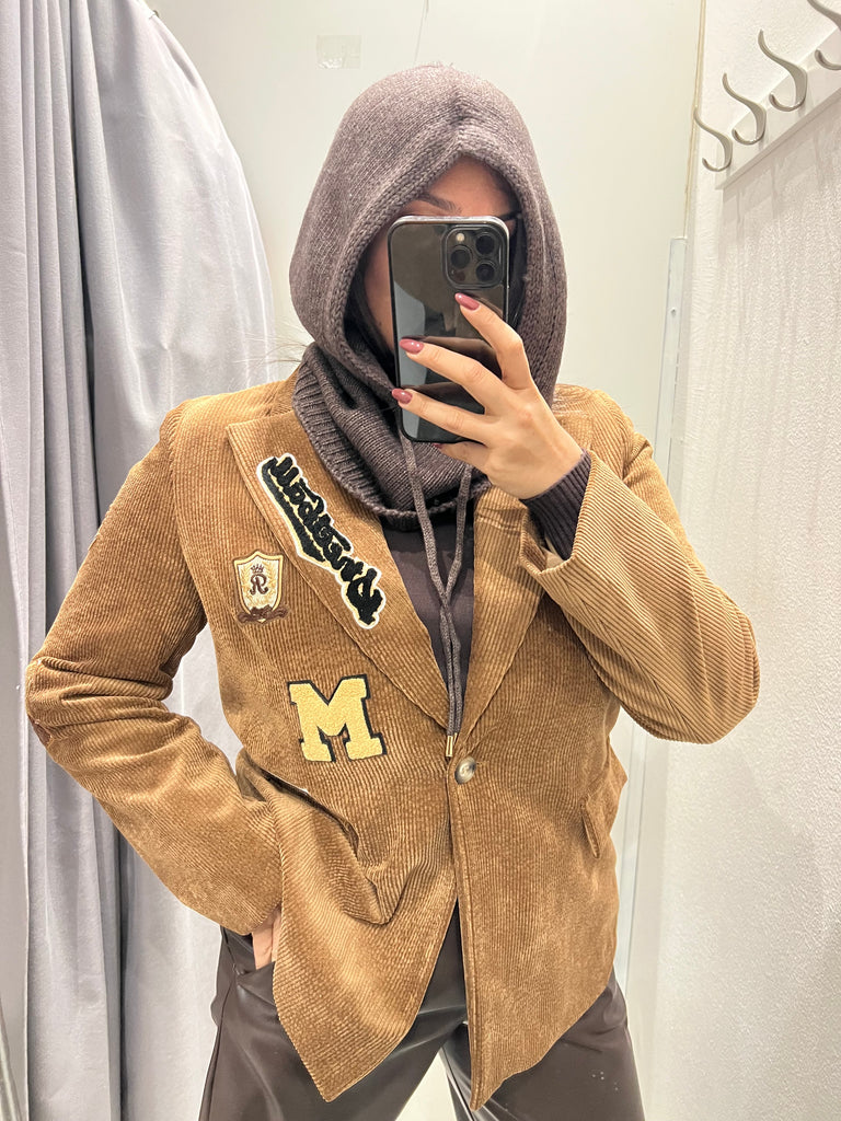 Susy Mix•Balaclava misto lana con laccio