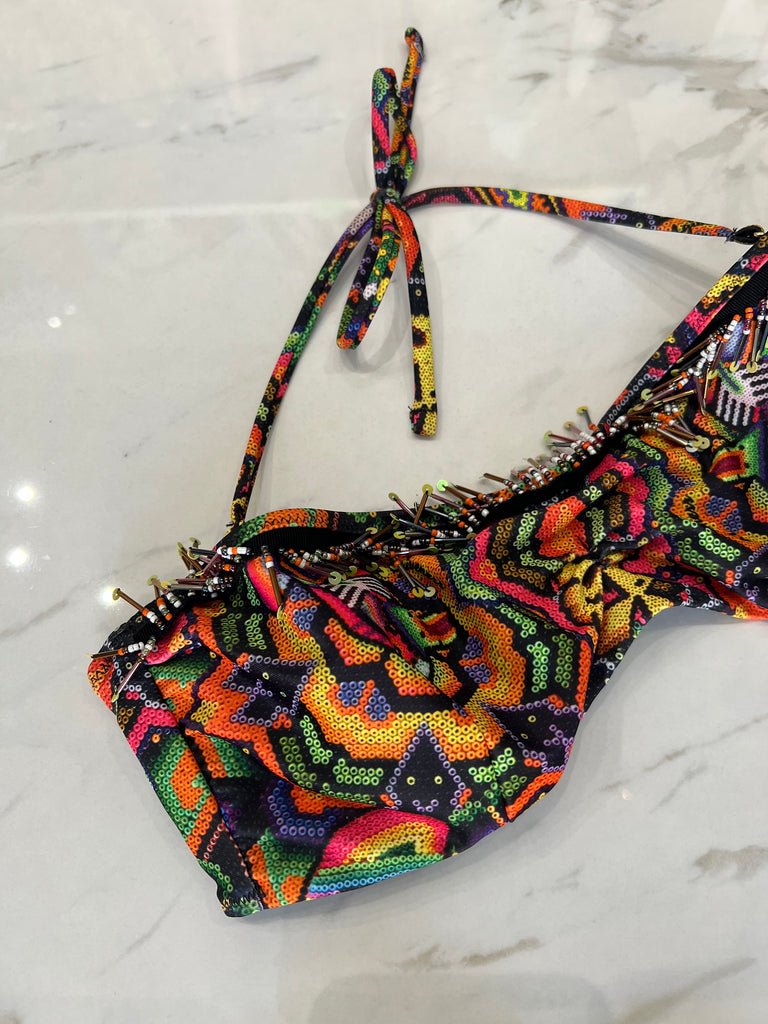 🚨4giveness•Bikini fascia ferretto e slip lacci•