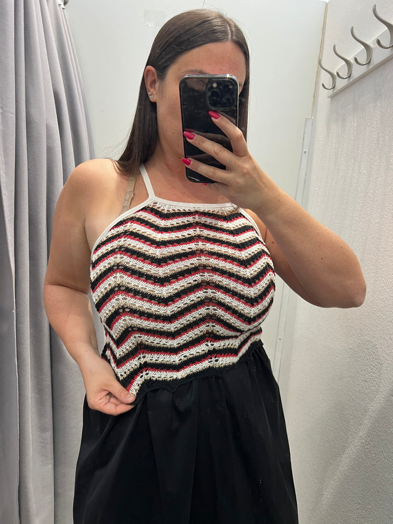 MSS💥ViCOLO•Abito crochet e gonna cotone
