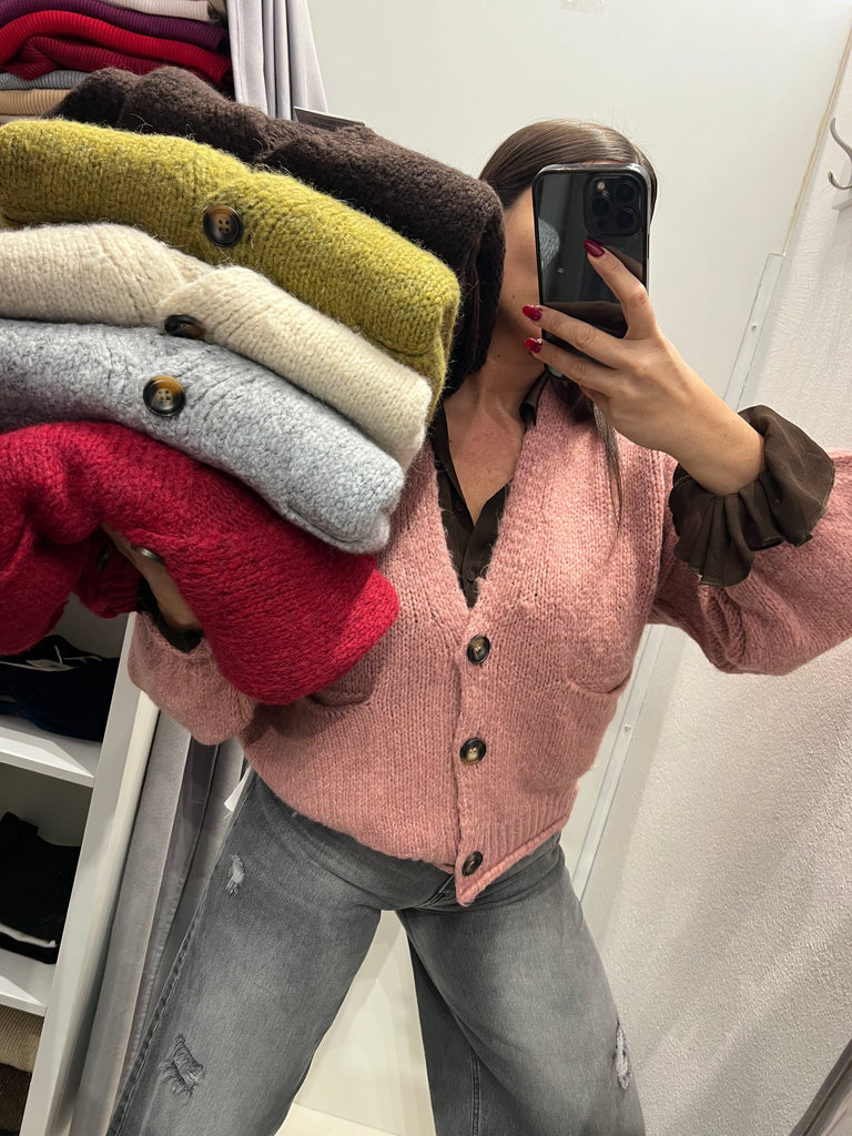 HaveOne•Cardigan over con manica palloncino•Più colori