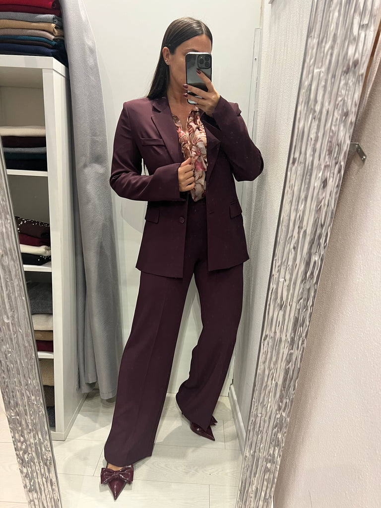 IMPERIAL•Pantalone best prugna elastico