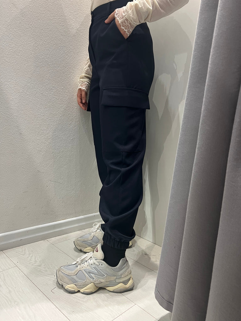 ViCOLO•Pantalone jogger cargo blu