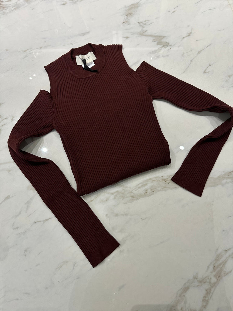 ViCOLO•Maglioncino a coste spalle scoperte•Più colori