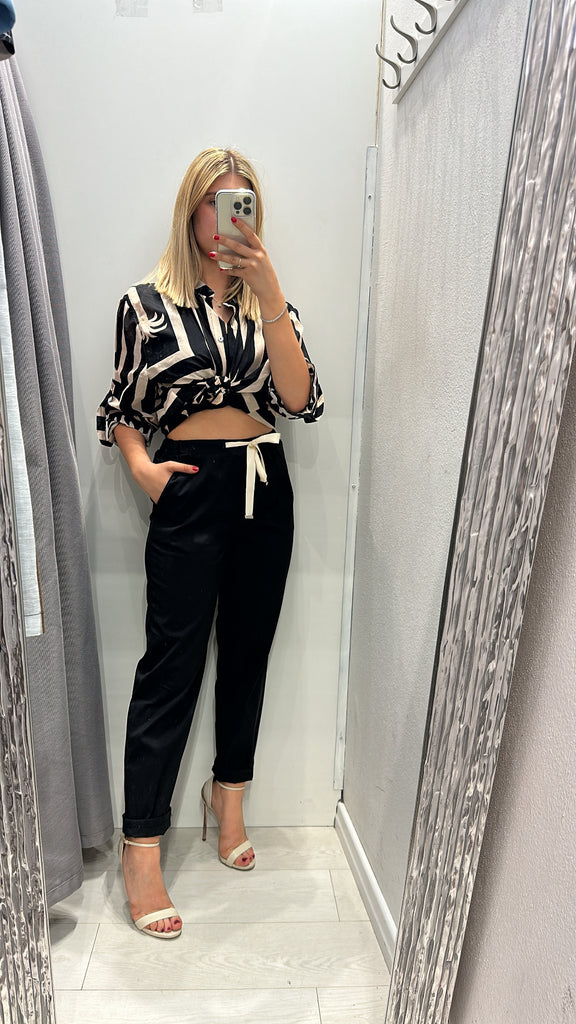 MSS💥HaveOne•Camicia coreana stampa geometrica etnica