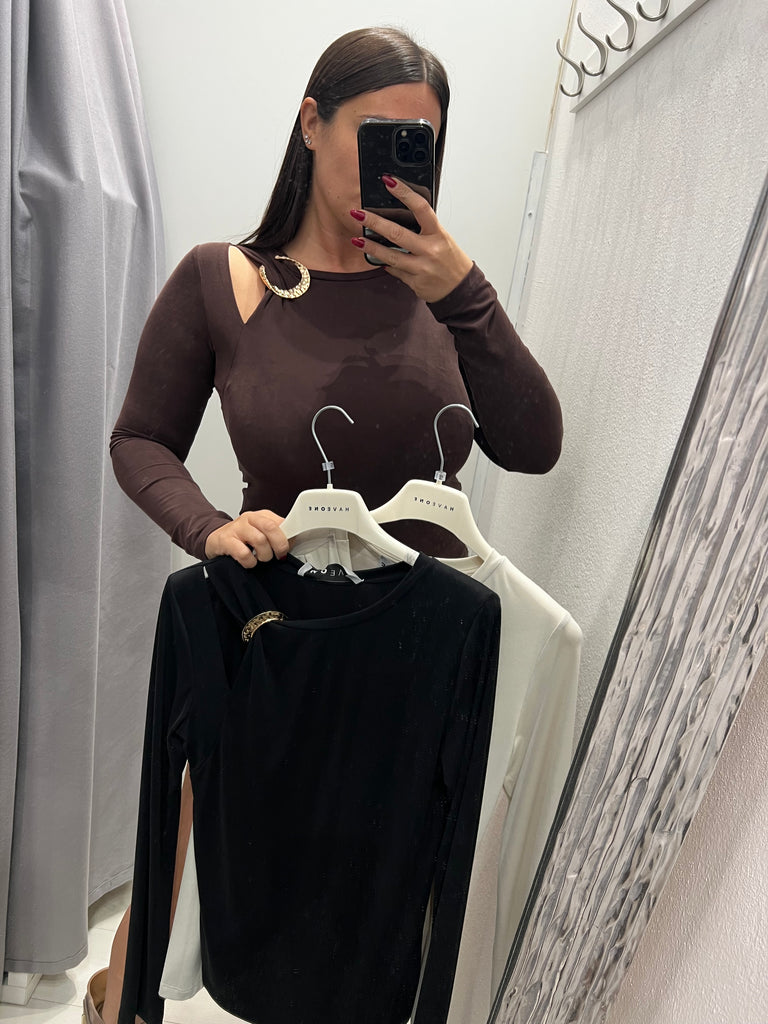 HaveOne•Maglia elasticizzata con anello oro•Più colori