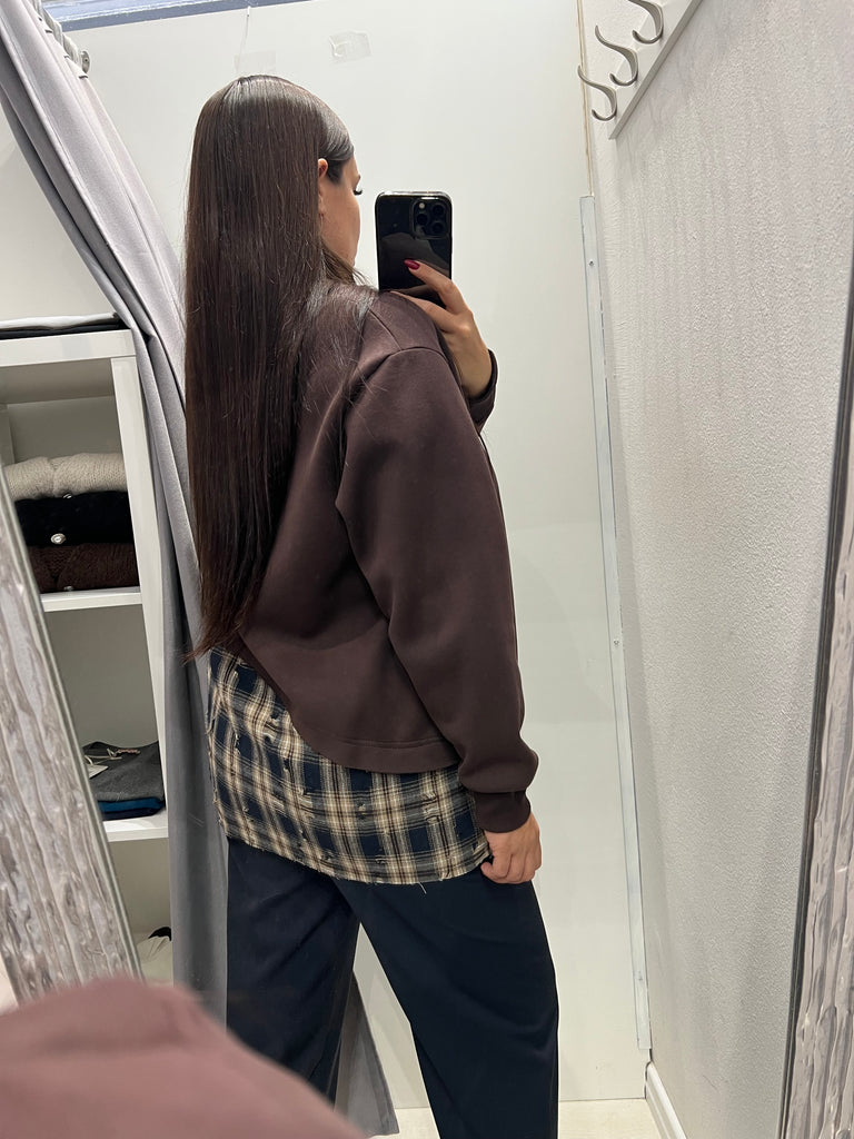 ViCOLO•Felpa combinata con camicia
