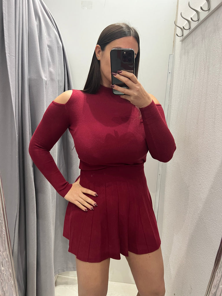 Maglioncino lupetto soffice viscosa apertura spalle•Più colori