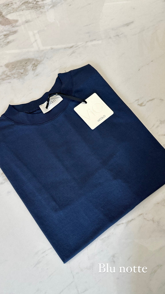 EVER ViCOLO•T-shirt over in cotone•Più colori