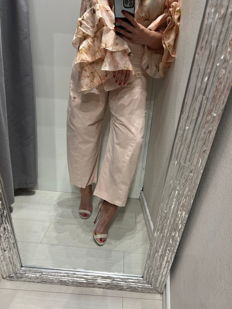 HaveOne•Jeans pantalone Barbara rosa