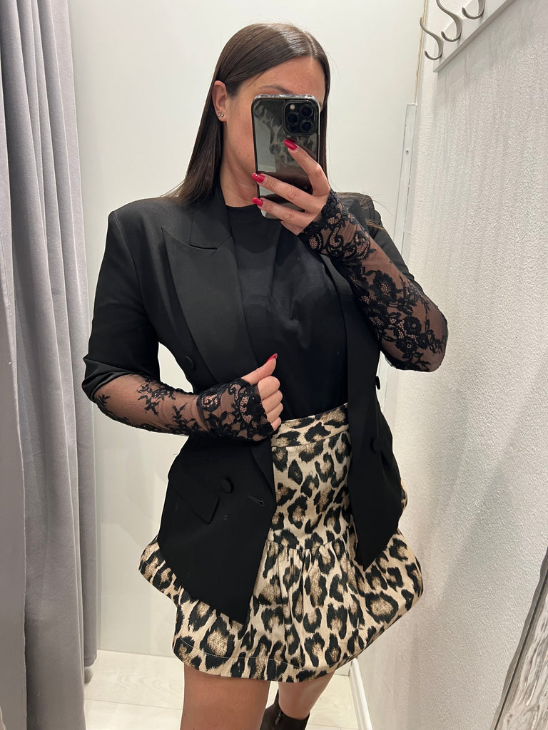 MSS💥ViCOLO•T-shirt over maniche in pizzo•Più colori