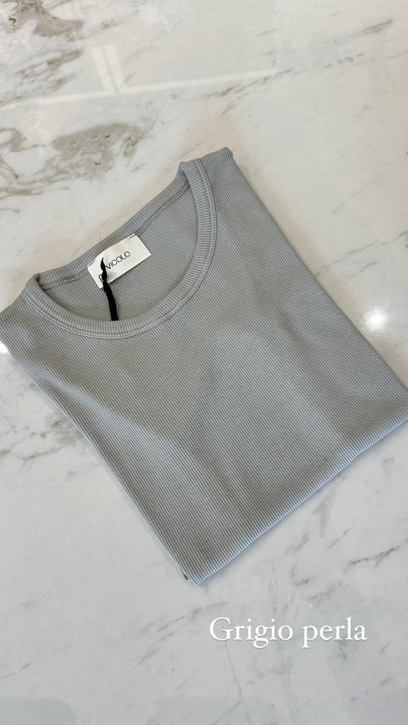 EVER ViCOLO•T-shirt a costine•Più colori