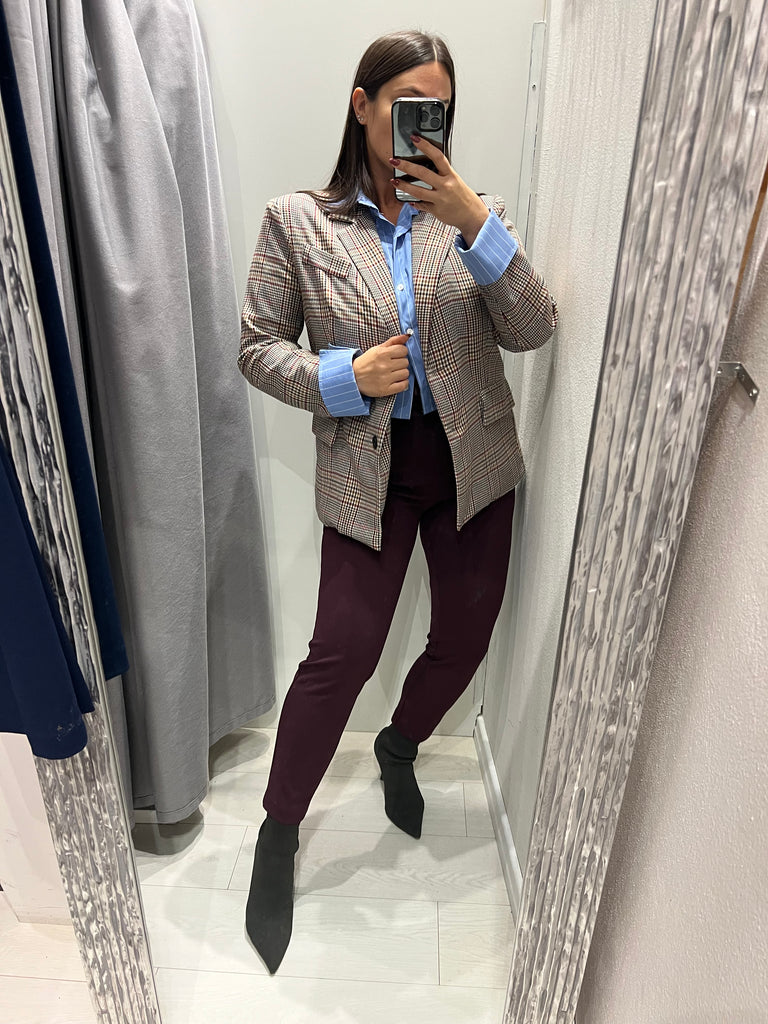 BLK30 HaveOne•Giacca micropaillettes inserto camicia