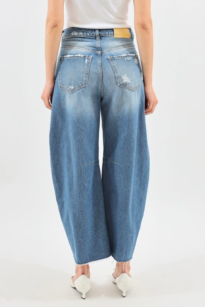 HaveOne•Jeans banana Barbara con rotture