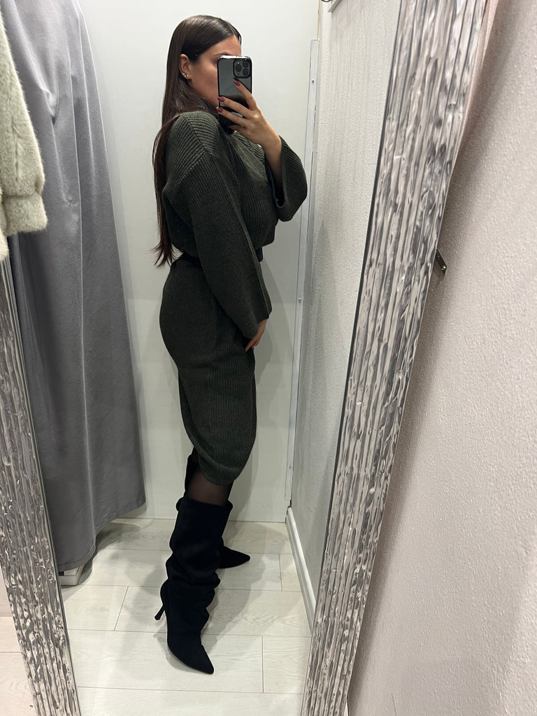 KONTATTO•Abito dolcevita finale obliquo•Più colori