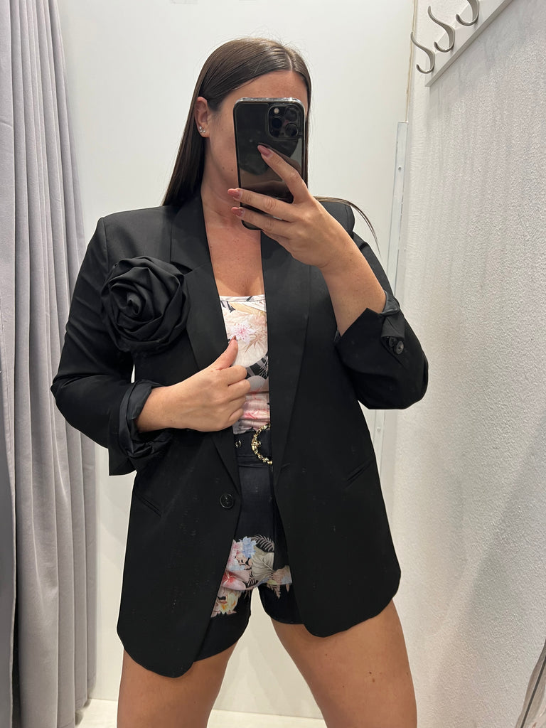 🚨KONTATTO•Completo Zimmer camicia+pantaloncino base nera