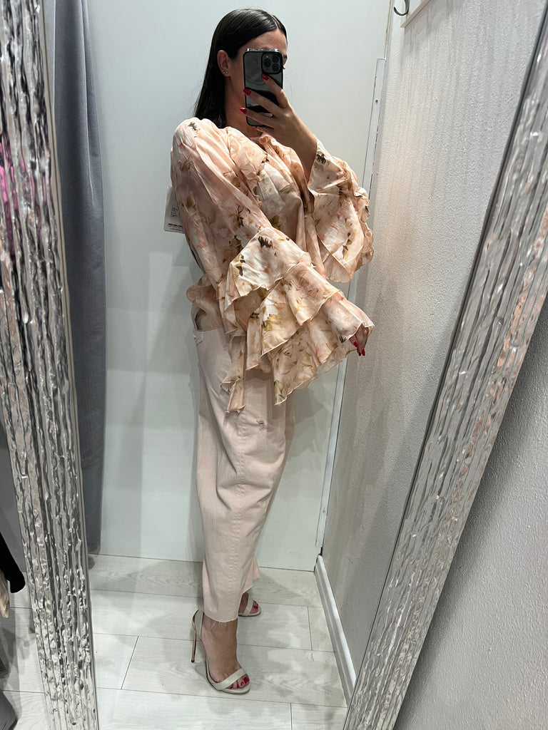 HaveOne•Jeans pantalone Barbara rosa