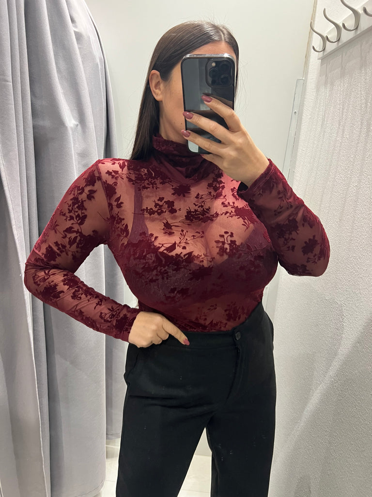 KONTATTO•Dolcevita tulle velluto